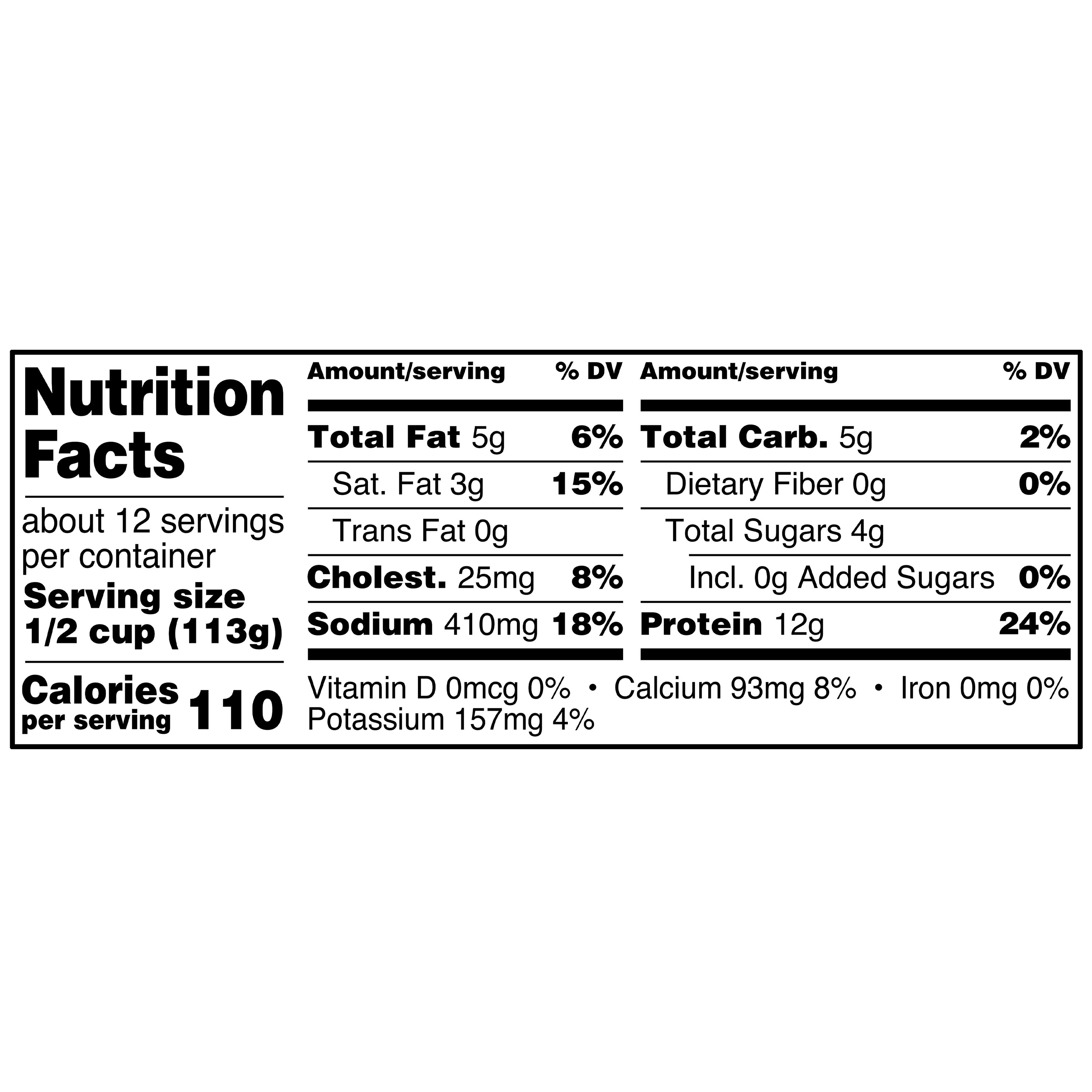 Great Value 4% Milkfat Minimum Small Curd Cottage Cheese, 48 oz thumbnail 3