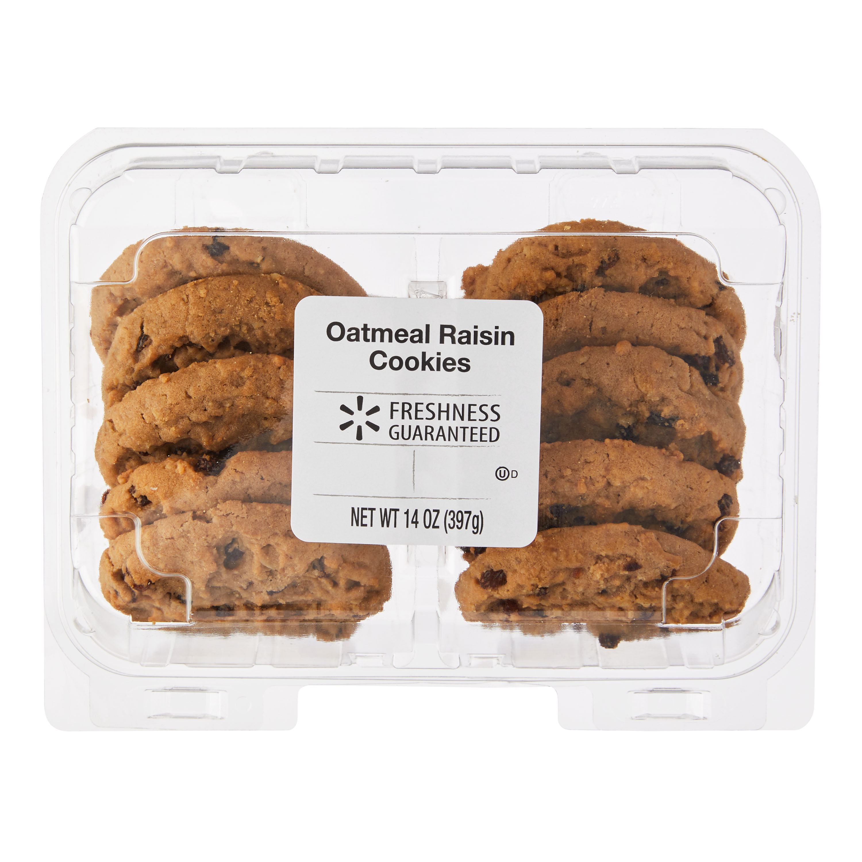 Freshness Guaranteed Oatmeal Raisin Bakery Cookies, 14 oz, 10 Count
