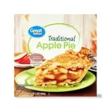 Great Value Traditional Apple Pie, 34 oz (Frozen)