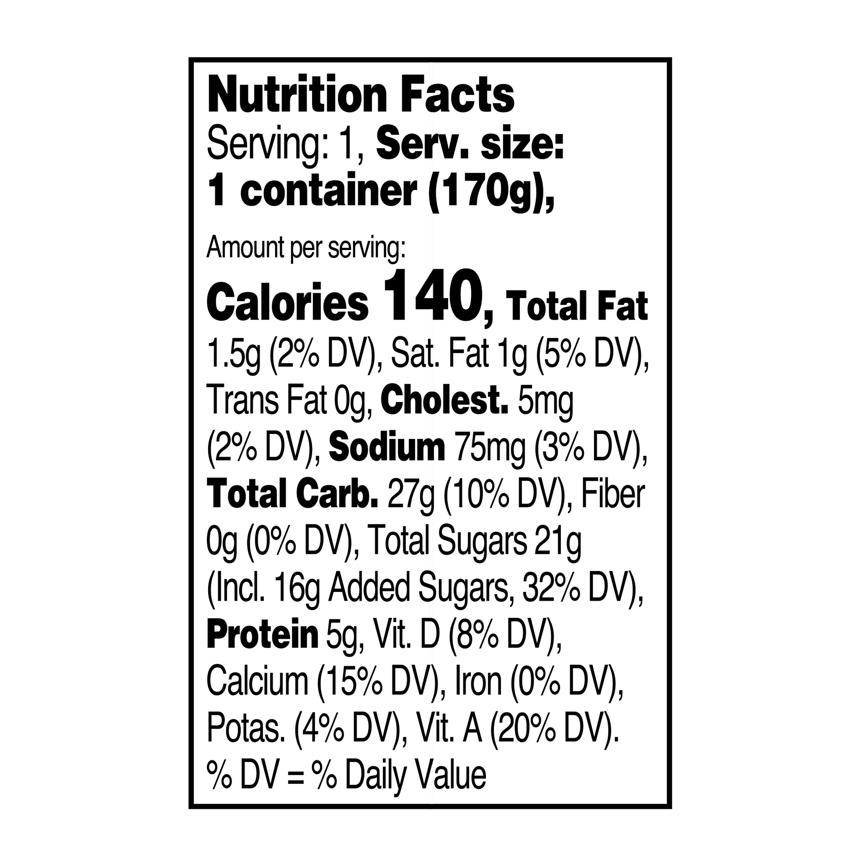 Great Value Original Mixed Berry Lowfat Yogurt, 6 oz, 4 Count thumbnail 3