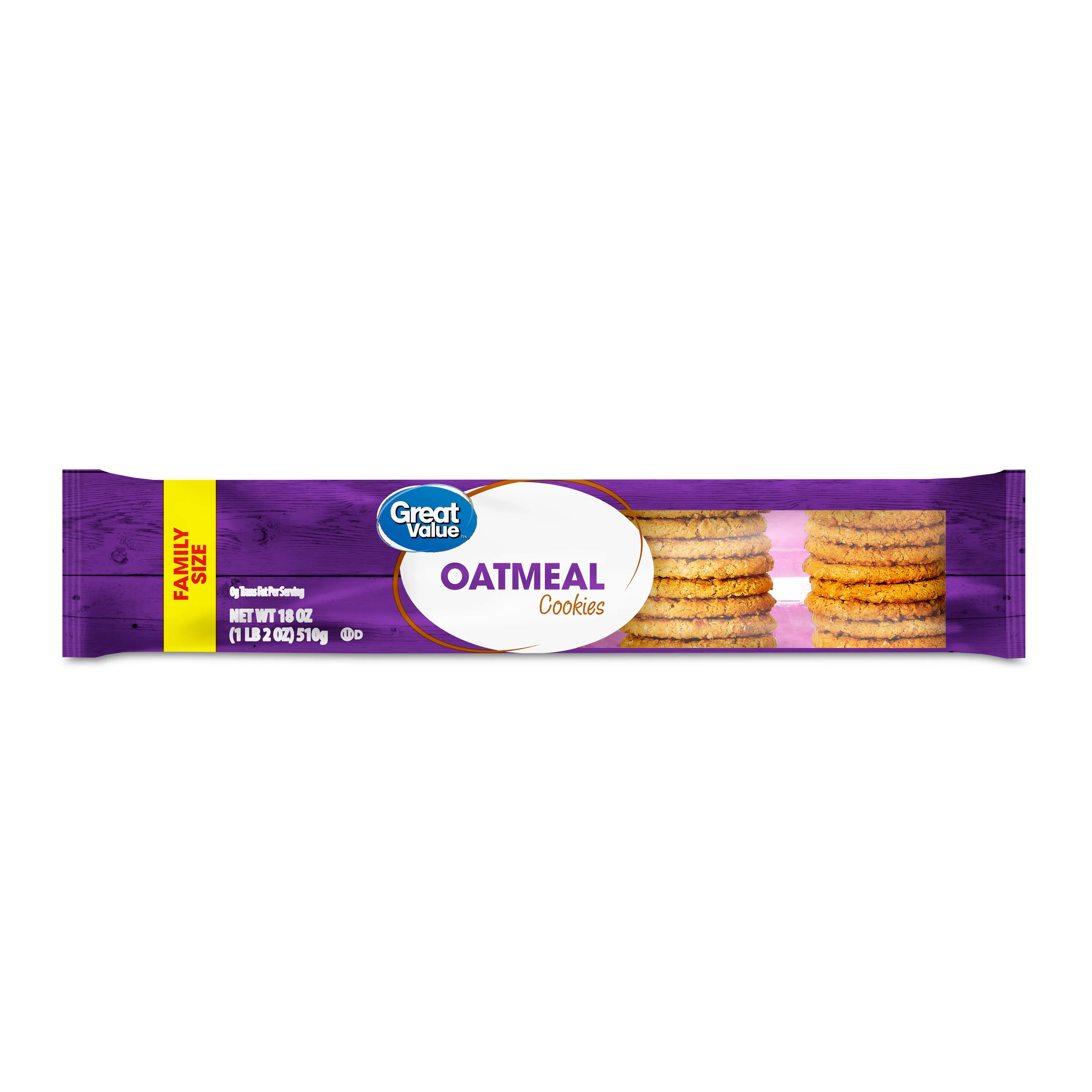 Great Value Oatmeal Flavor Cookies, 18 oz