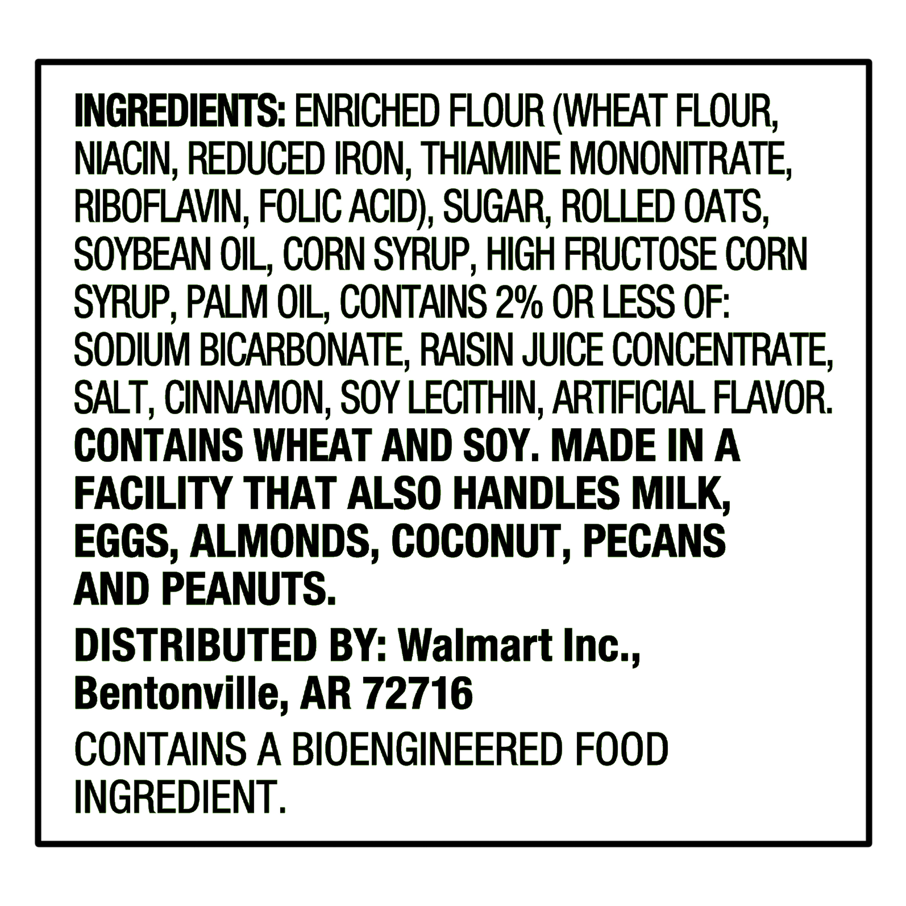 Great Value Oatmeal Flavor Cookies, 18 oz thumbnail 4