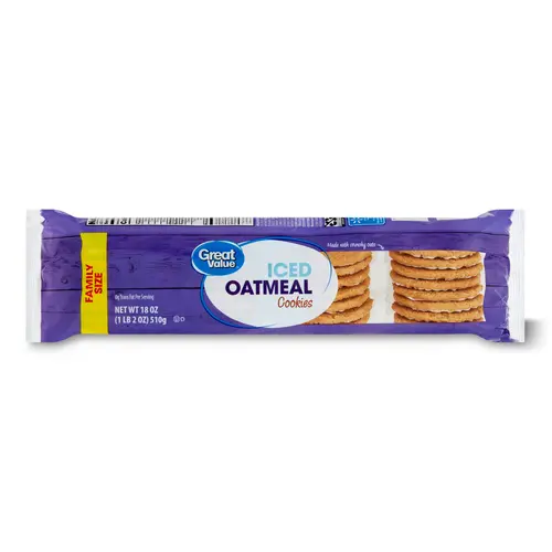 Great Value Iced Oatmeal Flavor Cookies, 18oz