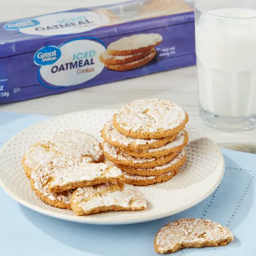 Great Value Iced Oatmeal Flavor Cookies, 18oz thumbnail 2