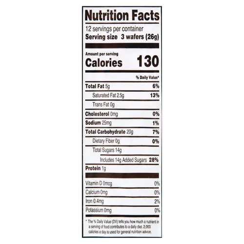 Great Value Vanilla Flavor Creme Wafer Cookies Twin Pack, 11 oz thumbnail 3