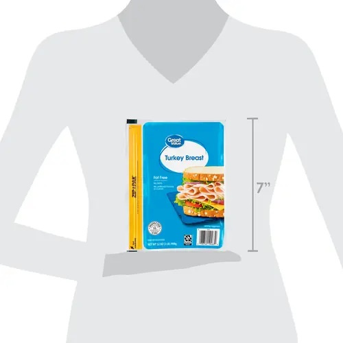 Great Value, Smoked Turkey Breast, 32 oz, Deli - Sliced thumbnail 4