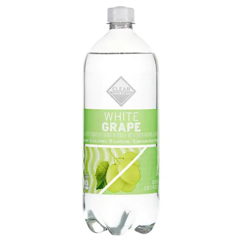 Clear American Sparkling Water, White Grape, 33.8 fl oz