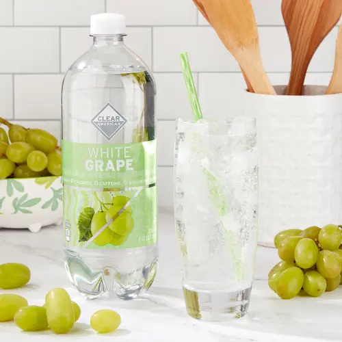 Clear American Sparkling Water, White Grape, 33.8 fl oz thumbnail 2