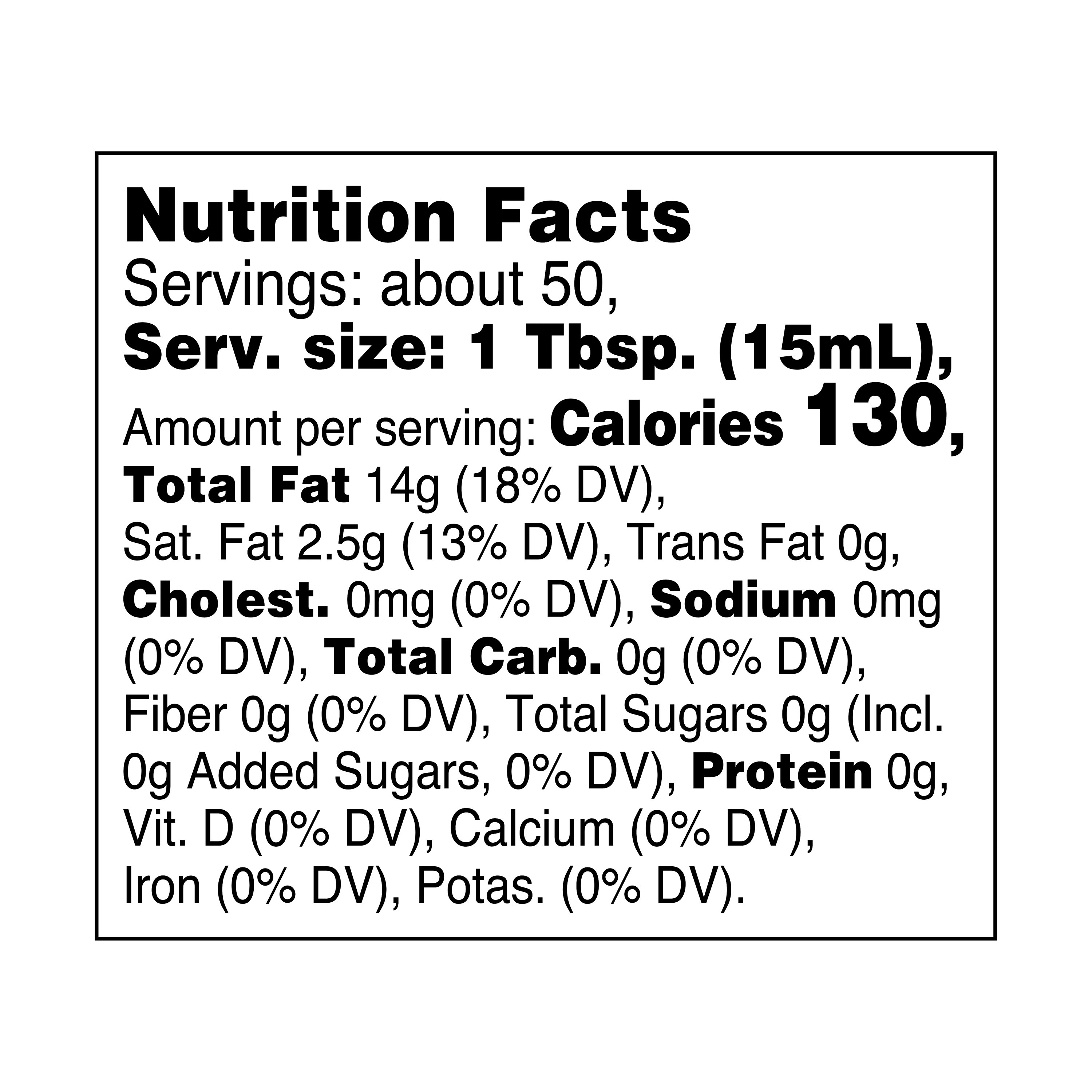 Great Value Refined Avocado Oil, 25.5 fl oz thumbnail 3