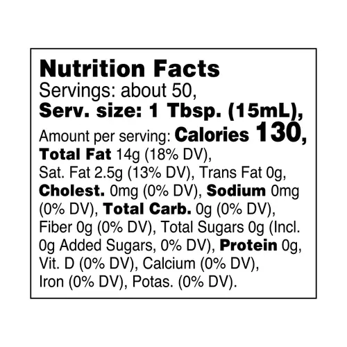 Great Value Refined Avocado Oil, 25.5 fl oz thumbnail 3