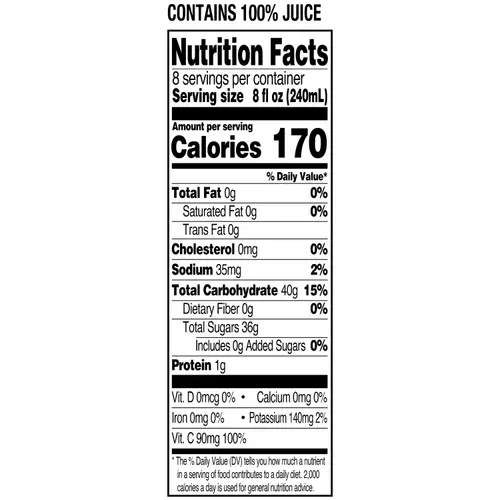 Great Value 100% White Grape Juice, 64 fl oz thumbnail 4