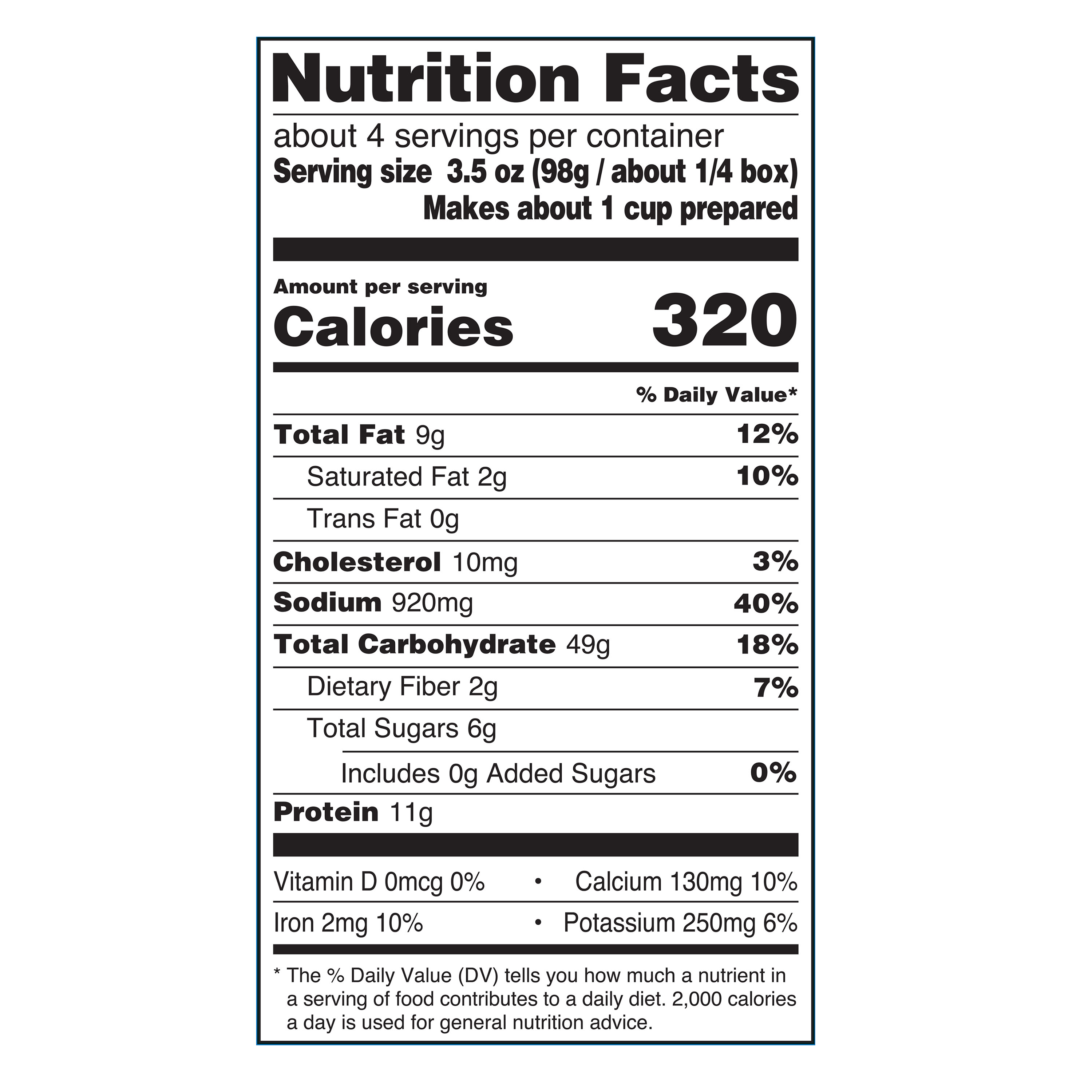 Great Value Deluxe Original Cheddar Macaroni & Cheese, 14 oz (Shelf Stable, Packaged Meal) thumbnail 4