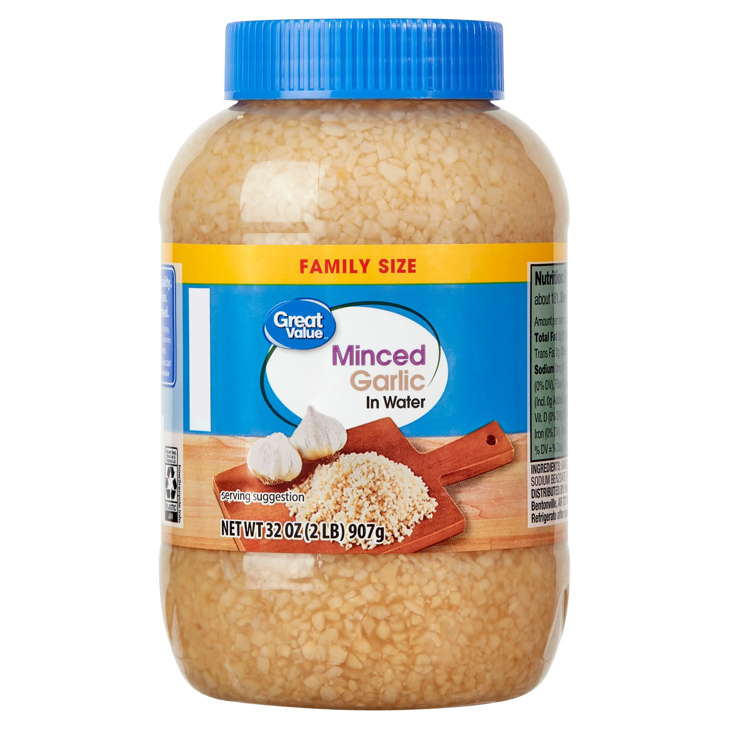 Great Value Minced Garlic in Water, 32 oz