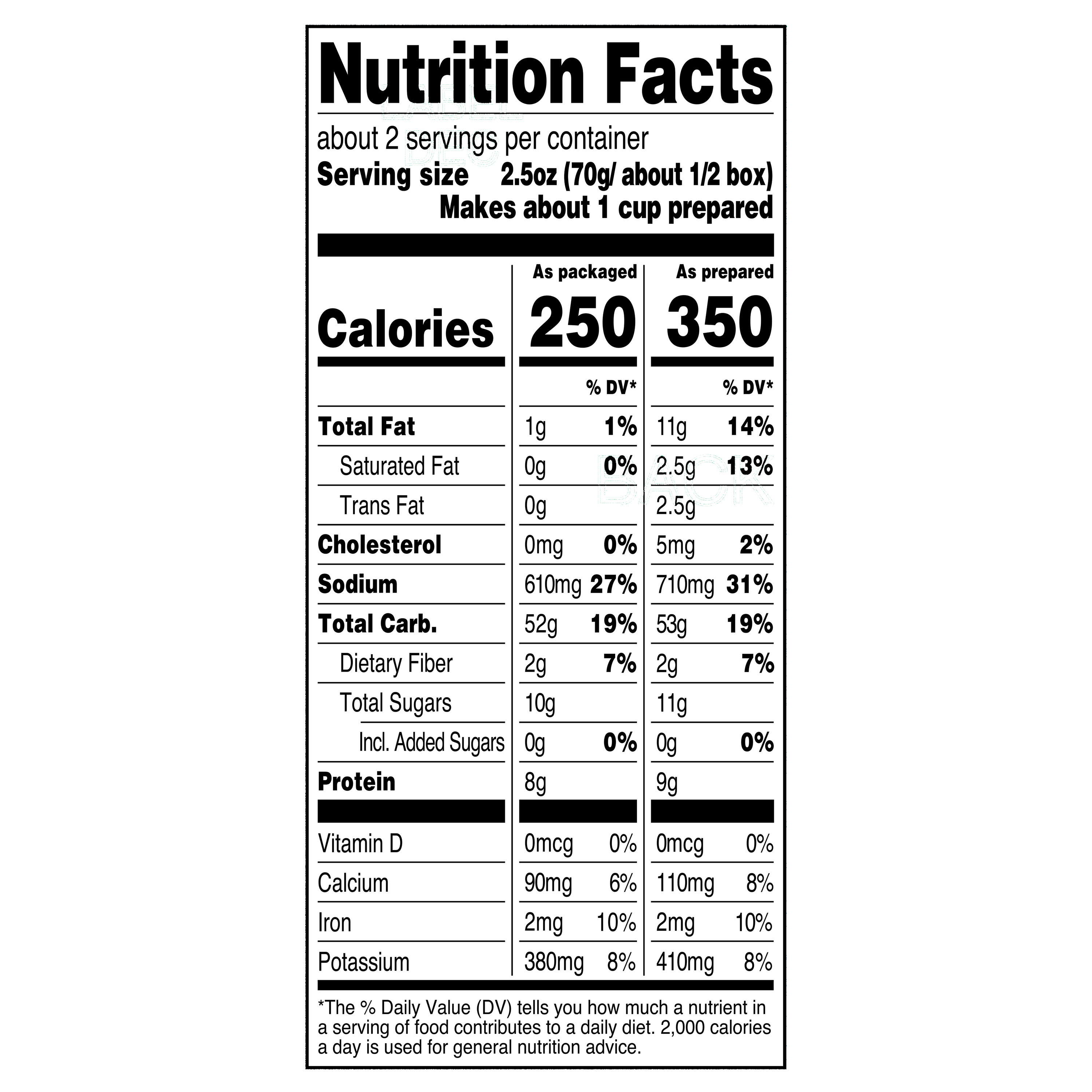 Great Value Spirals Macaroni & Cheese, 5.5 oz (Shelf Stable, Packaged Meal) thumbnail 2