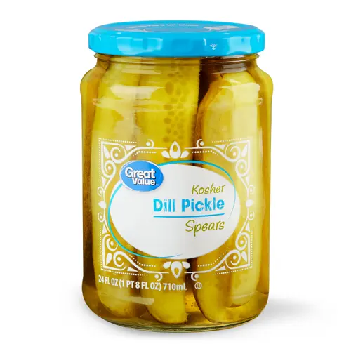 Great Value Kosher Spears Dill Pickle Fresh Pack, 24 fl oz Jar thumbnail 3