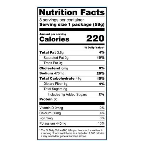 Great Value Original Macaroni & Cheese, 2.05 oz, 8 Count Shelf Stable thumbnail 4