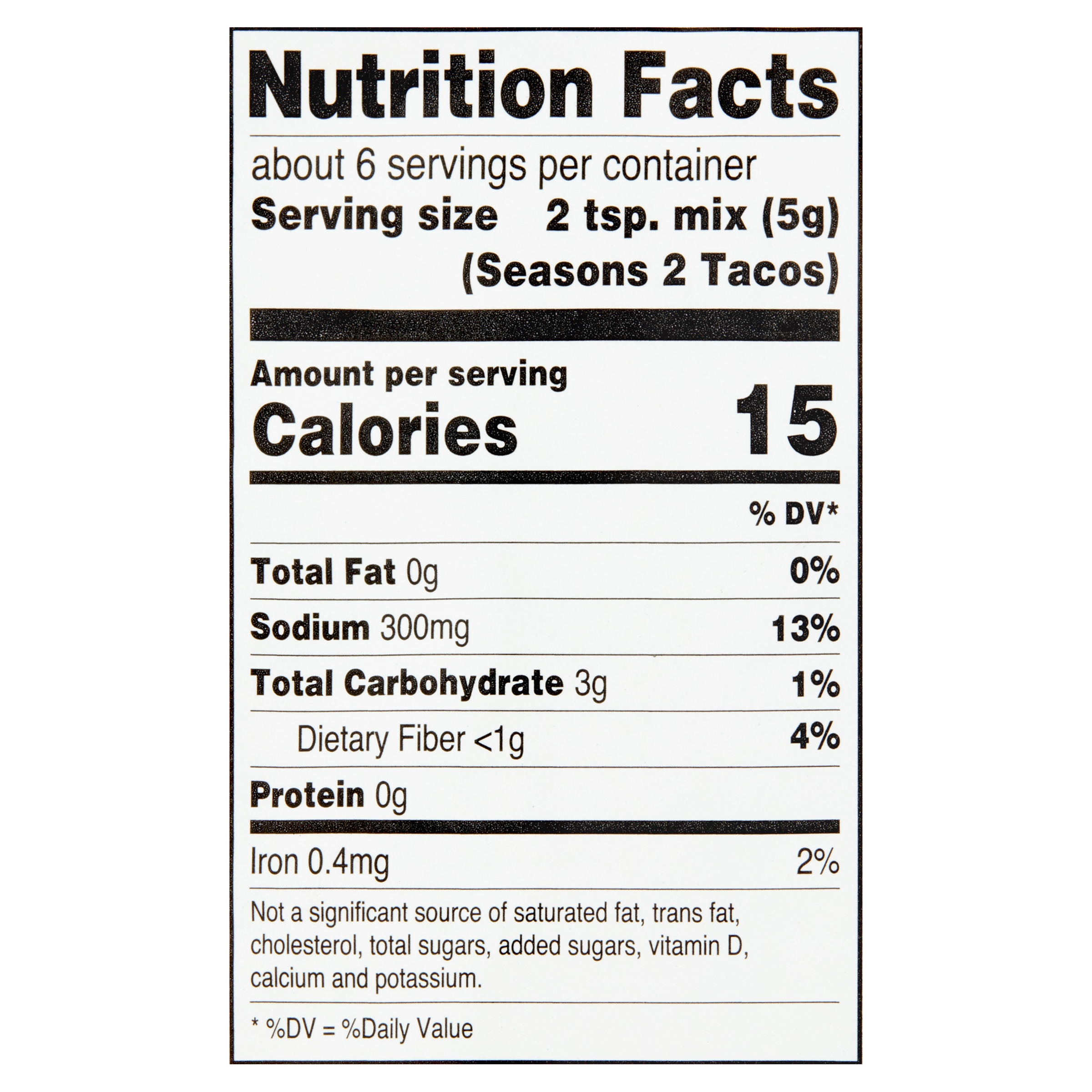 Great Value Taco Seasoning Mix, Original, 1 oz thumbnail 3