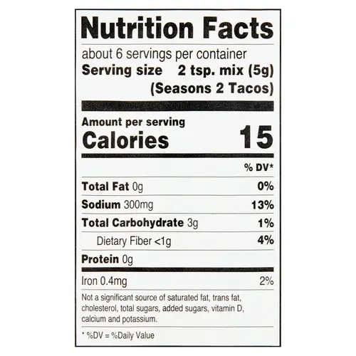 Great Value Taco Seasoning Mix, Original, 1 oz thumbnail 3