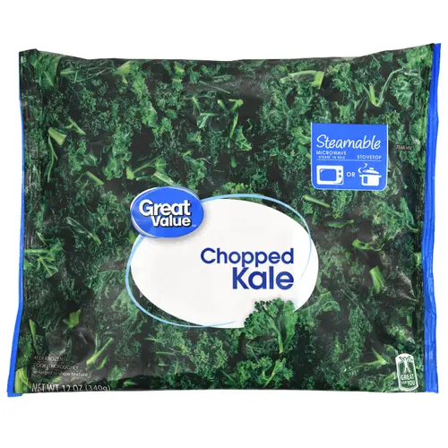 Great Value Steamable Chopped Kale, Frozen, 12 oz