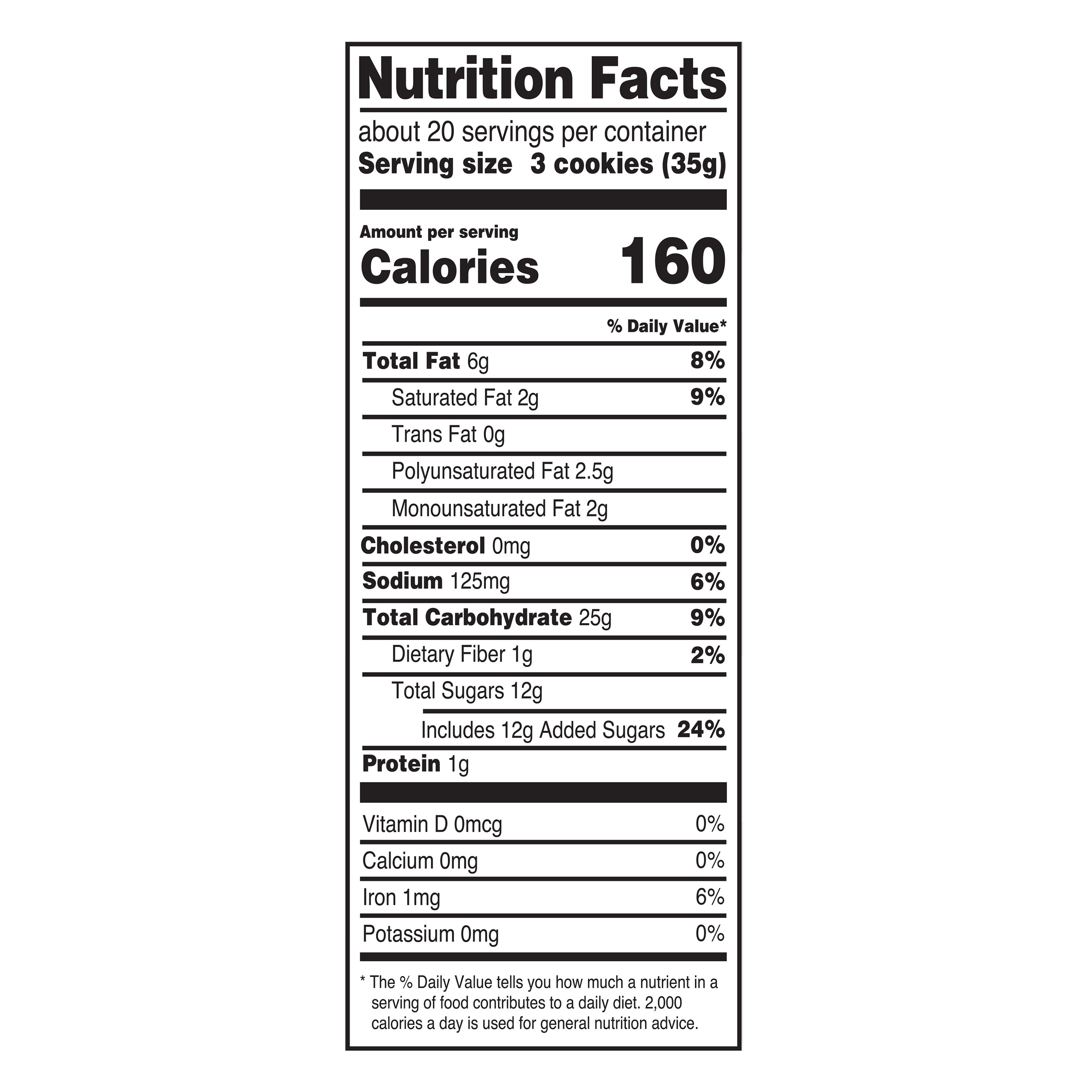 Great Value Duplex Sandwich CrÃ¨me Cookies, 25 oz thumbnail 4