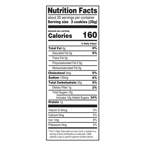 Great Value Duplex Sandwich CrÃ¨me Cookies, 25 oz thumbnail 4