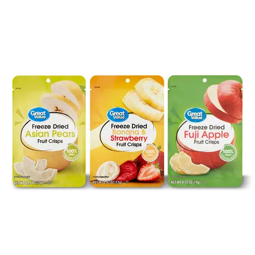 Great Value Freeze Dried Fruit Crisps, Variety Pack, 6 Count, 2.26 oz. thumbnail 3