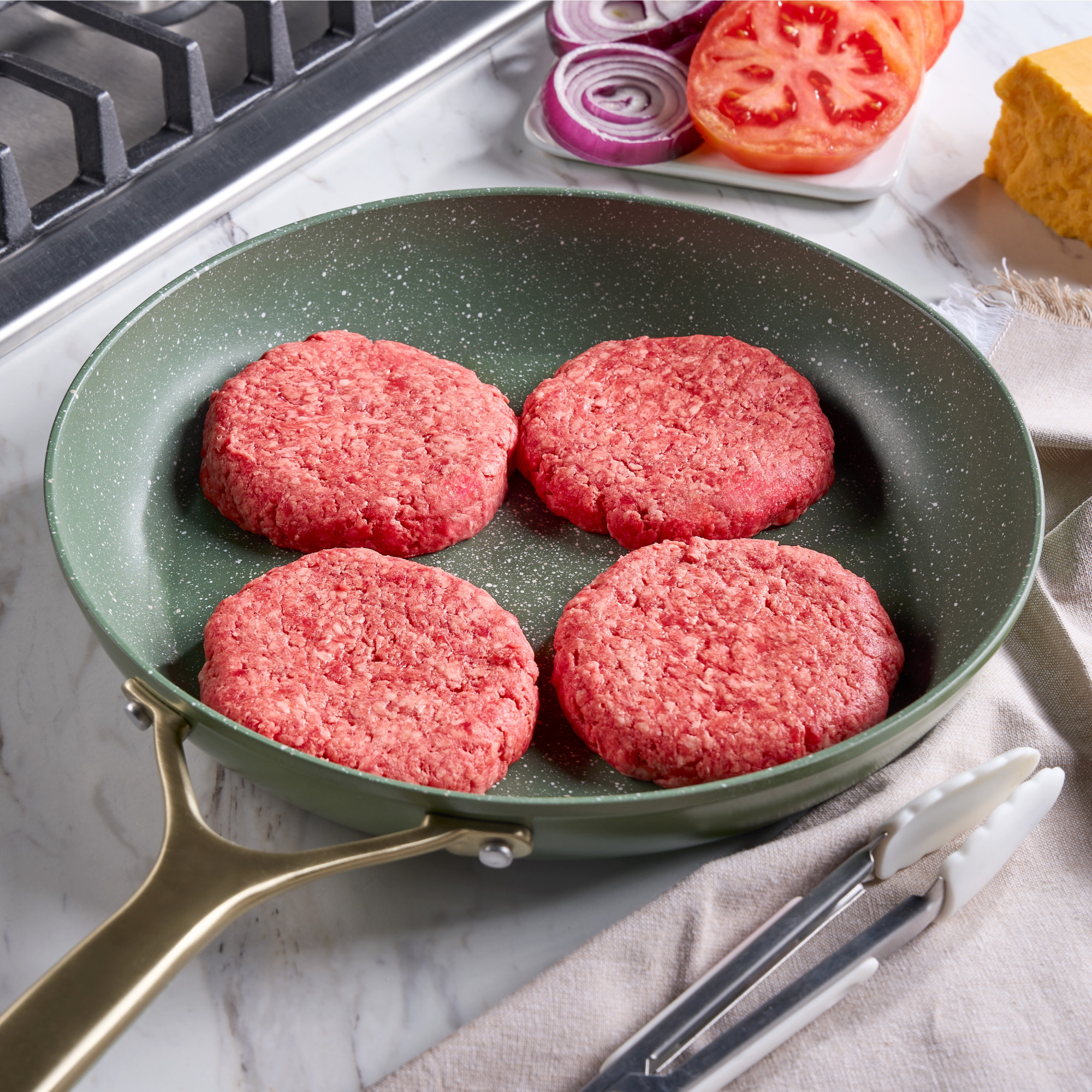 80% Lean / 20% Fat Ground Beef Chuck Patties, 4 Count, 1/3 lb patties, 1.33 lb Tray, Fresh, All Natural* thumbnail 2