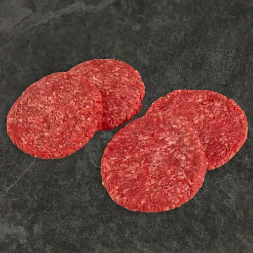 93% Lean / 7% Fat Lean Ground Beef Patties, 4 Count, 1 lb Tray, Fresh, All Natural* thumbnail 2