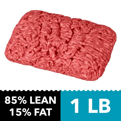 85% Lean / 15% Fat Ground Beef Round, 1 lb Tray, Fresh, All Natural* thumbnail 3