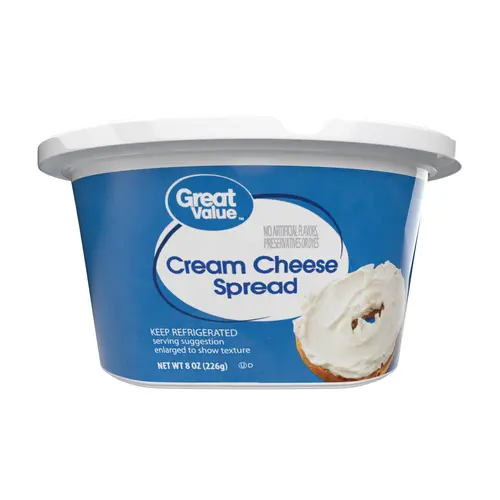 Great Value Cream Cheese Spread, 8 oz Tub