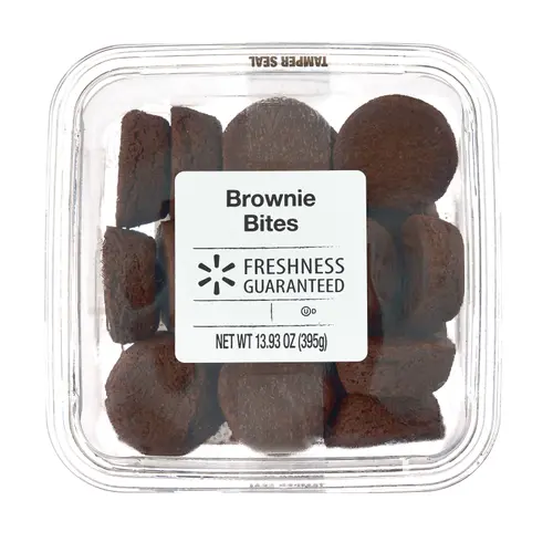 Freshness Guaranteed Brownie Bites, 13.93 oz, 21 Count, Shelf-Stable, Baked, Fudgy, Chewy Dessert