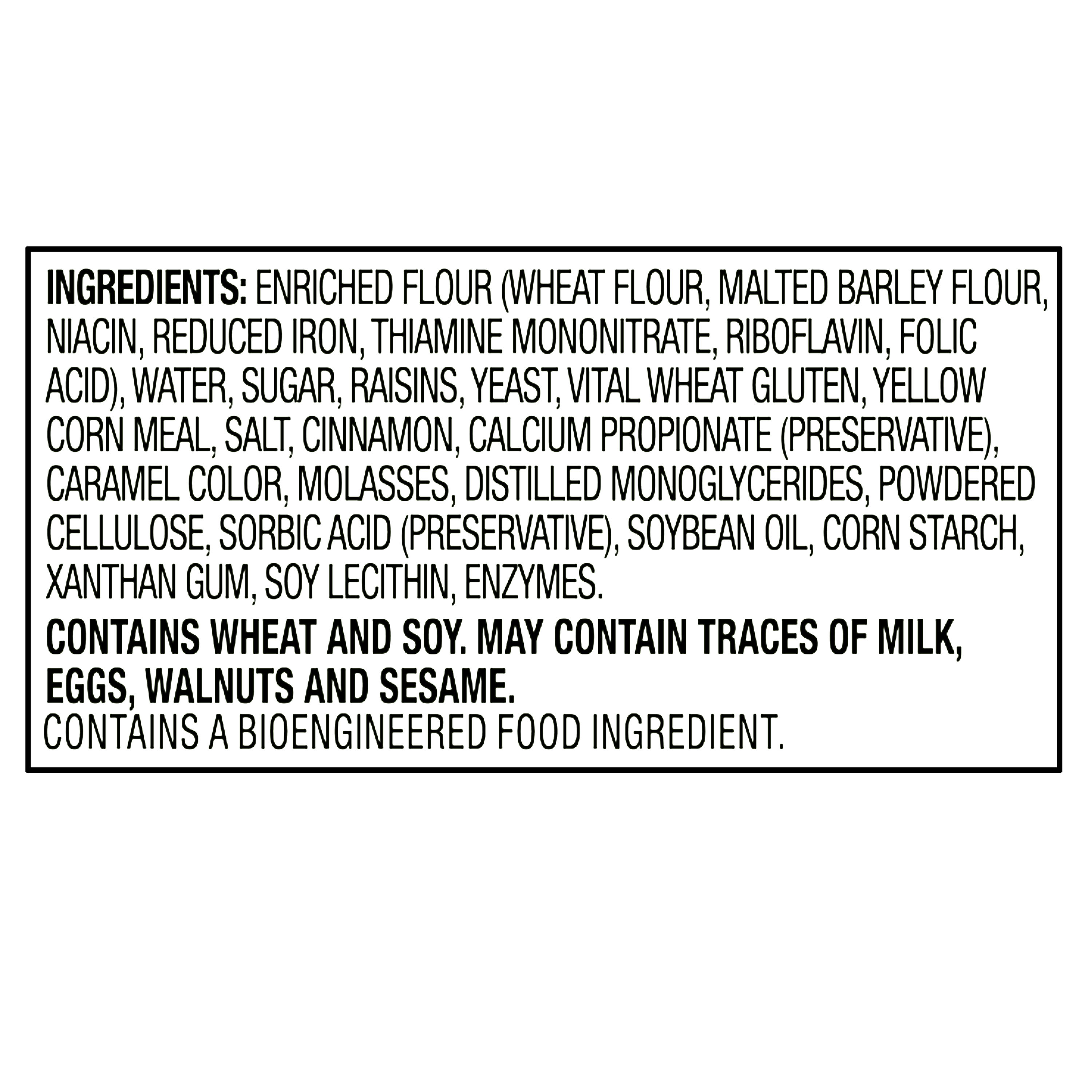 Great Value Pre-Sliced Cinnamon Raisin Bagels, Rte, 20 oz, 6 Count thumbnail 4