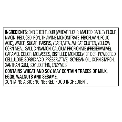 Great Value Pre-Sliced Cinnamon Raisin Bagels, Rte, 20 oz, 6 Count thumbnail 4