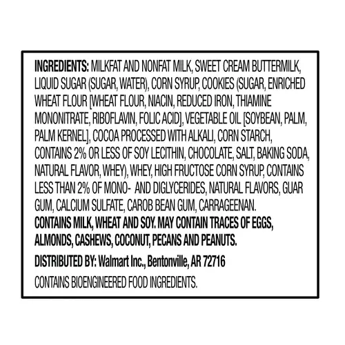 Great Value Cookies & Cream Ice Cream, 128 fl oz thumbnail 4