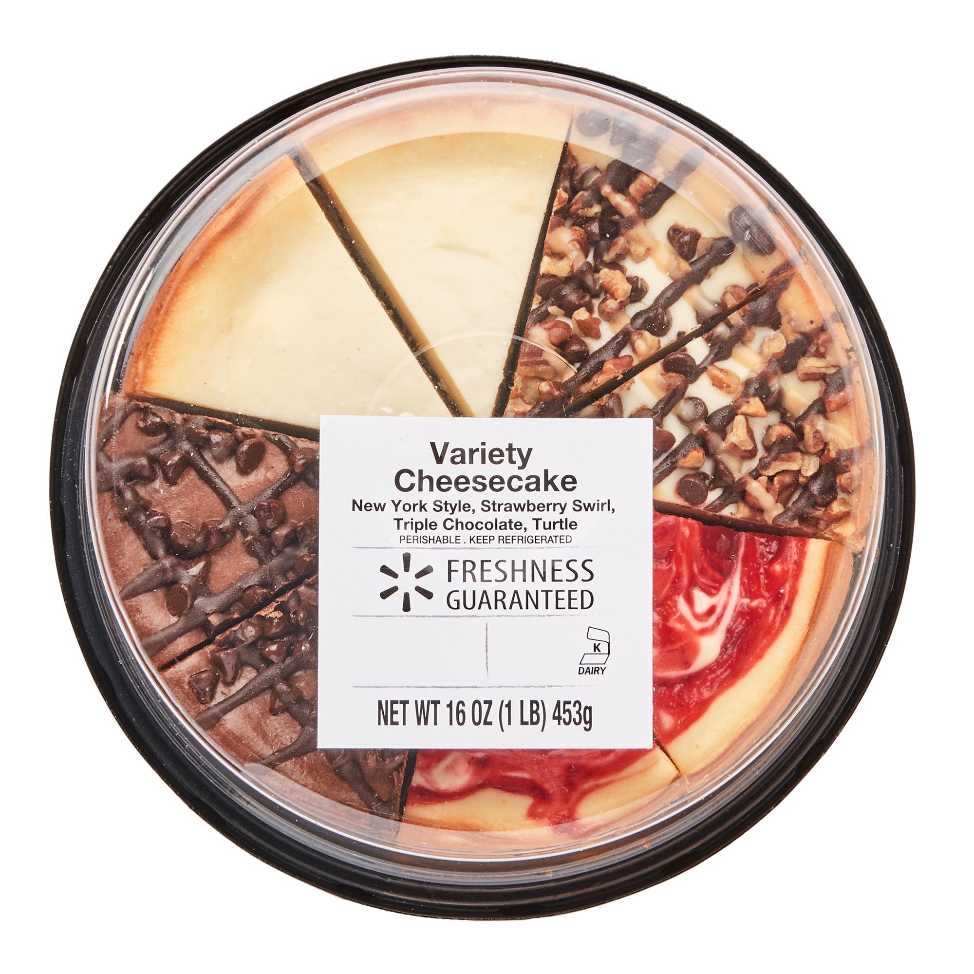 Freshness Guaranteed Variety Cheesecake, 16 oz, 8 Count (Refrigerated/Regular)