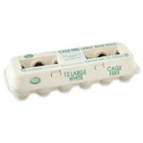 Great Value Cage Free Large White Eggs, 12 Count