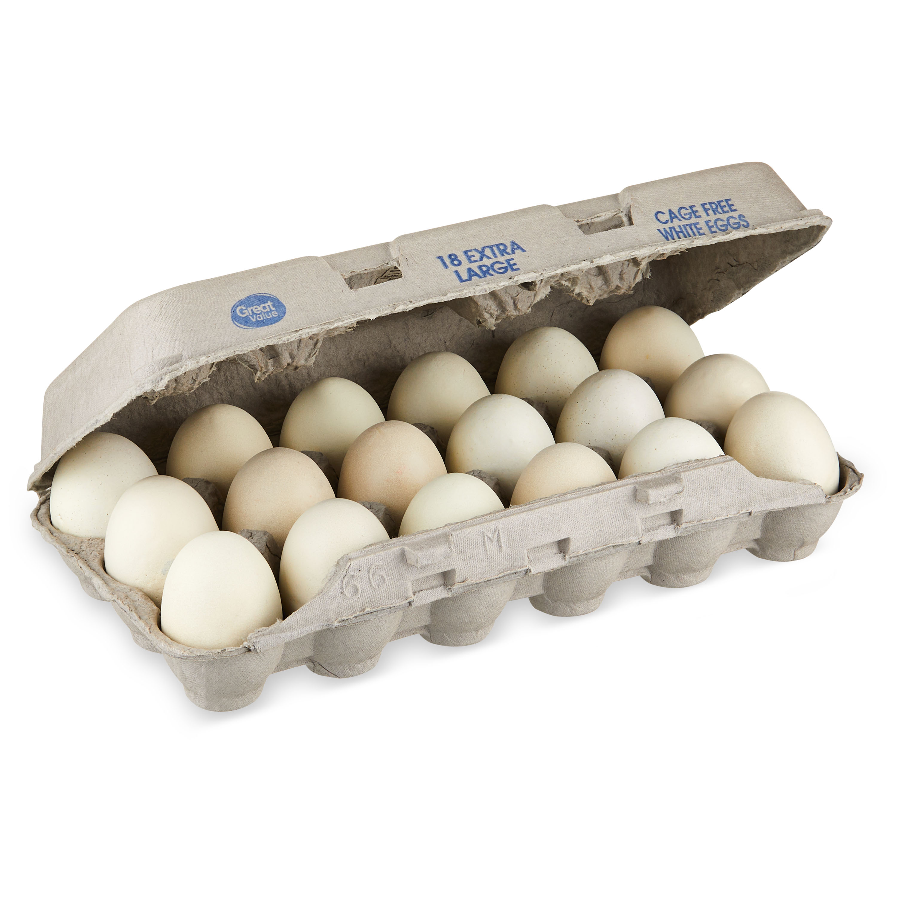 Great Value Cage-Free Extra Large White Eggs, 18 Count thumbnail 2
