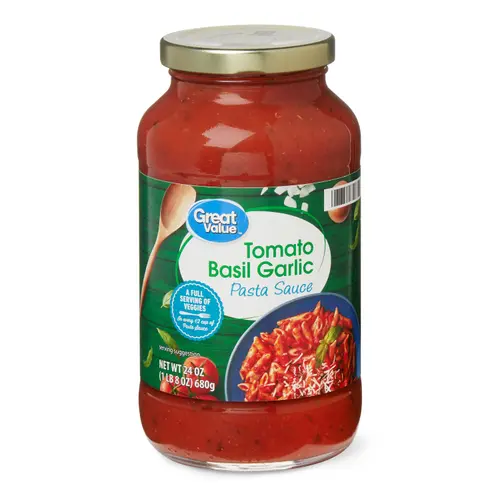 Great Value Tomato Basil Garlic Pasta Sauce, 24 oz