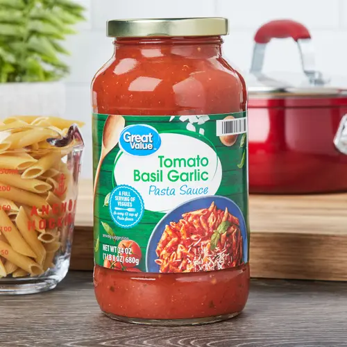 Great Value Tomato Basil Garlic Pasta Sauce, 24 oz thumbnail 3