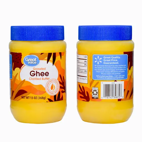 Great Value Grass-fed Ghee Flavored Clarified Butter, 13 oz. thumbnail 3