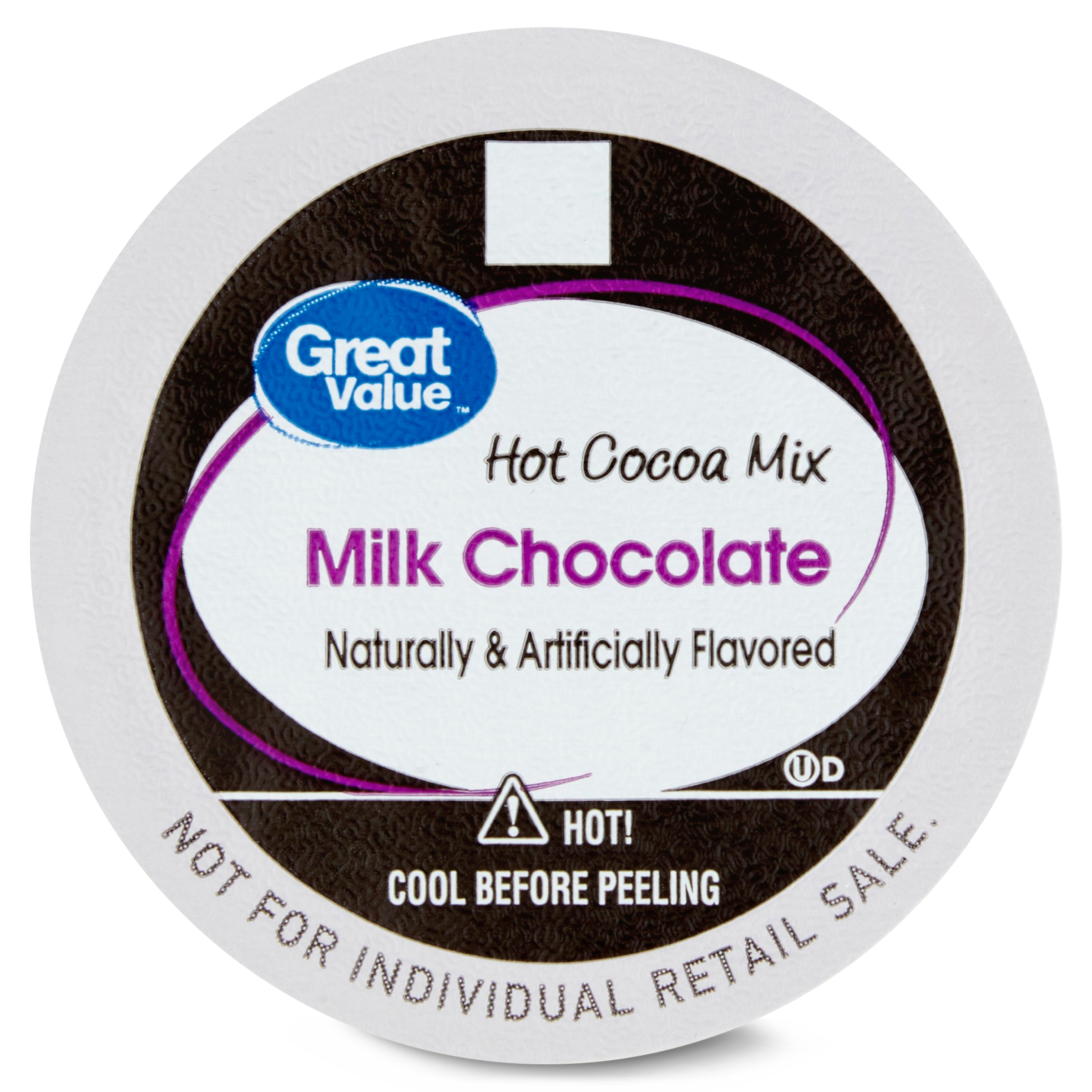 Great Value Milk Chocolate Hot Cocoa Mix, 12 Ct, Single Serve Cups thumbnail 3