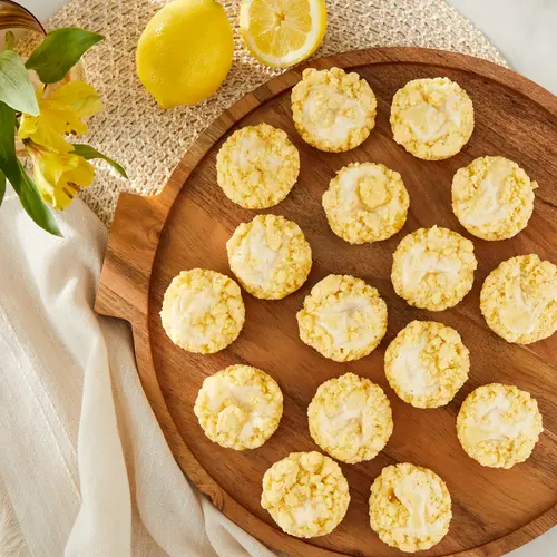 Freshness Guaranteed Lemon Cream Mini Cheese Cake Bites, 13.5 oz, 16 Count, Clamshell, Shelf-Stable/Ambient thumbnail 3