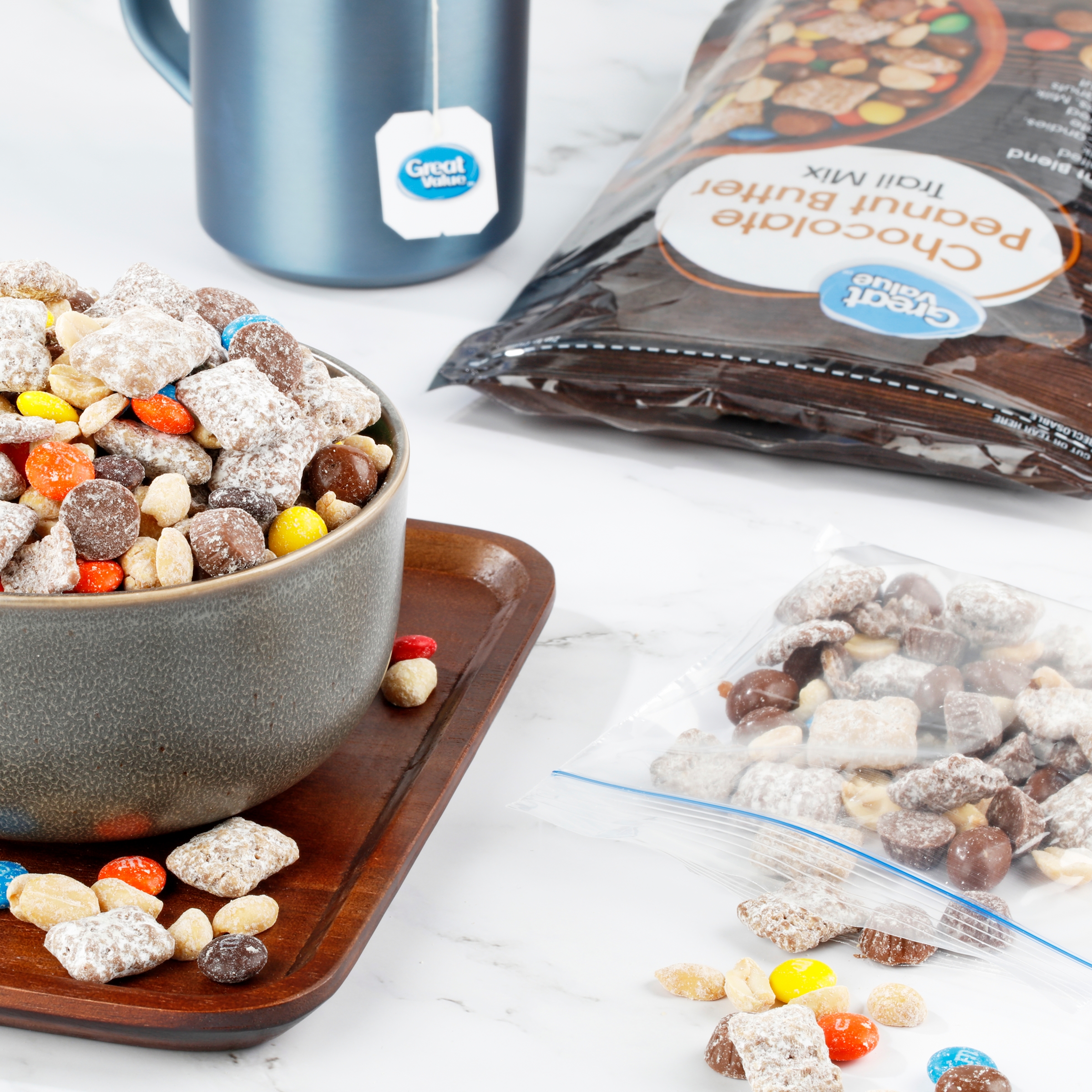 Great Value Chocolate Peanut Butter Trail Mix, 22 oz thumbnail 3