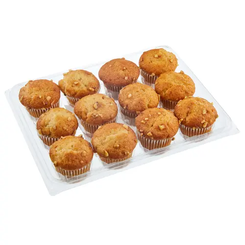 Freshness Guaranteed Mini Banana Nut Muffins, 12 oz Clamshell, 12 Count (Shelf Stable, Ambient) thumbnail 2