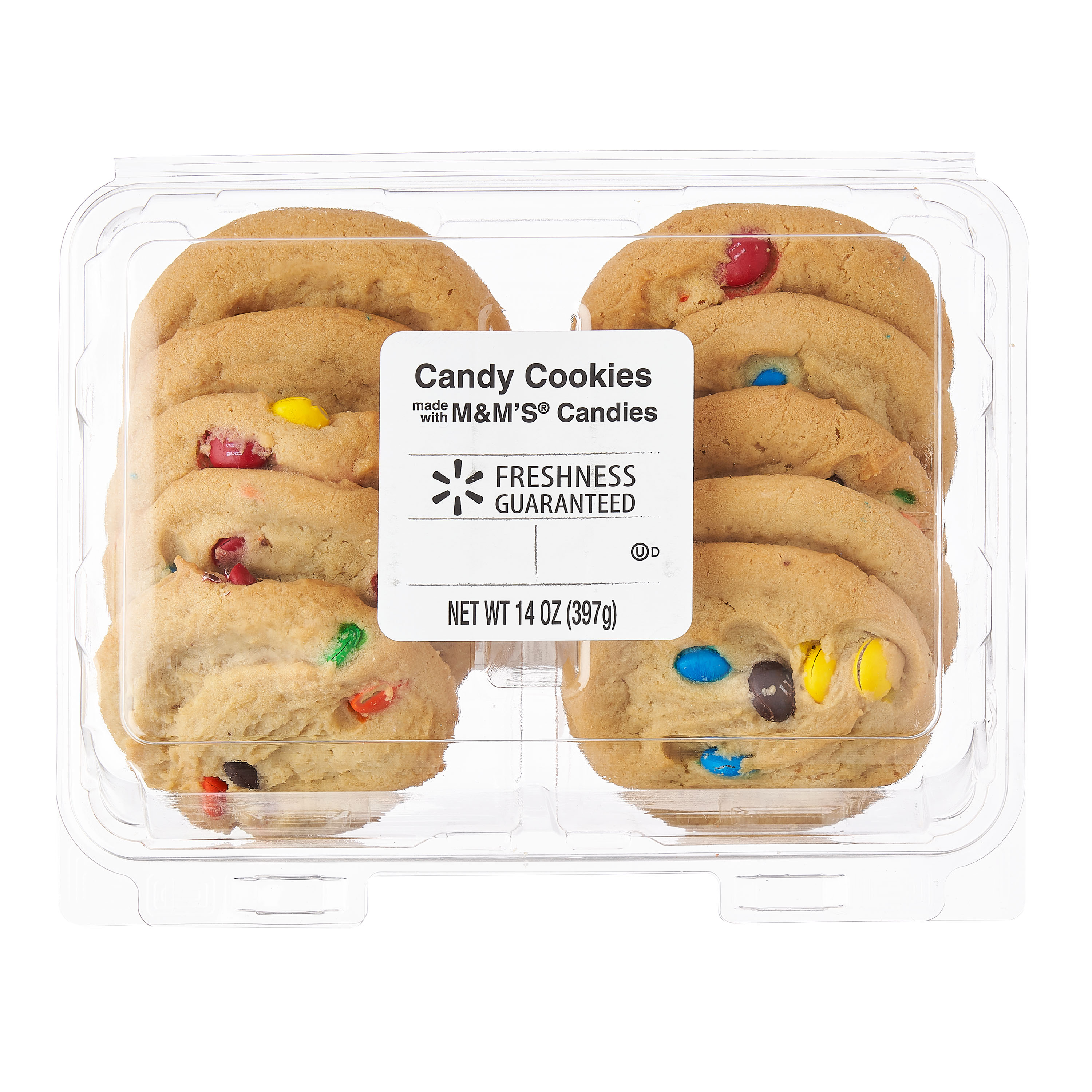 Freshness Guaranteed Candy Bakery Cookies Made with M&M'S Candies, 14 oz, 10 Count