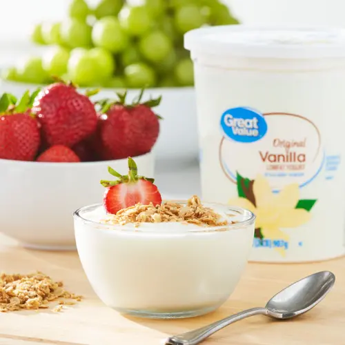 Great Value Original Vanilla Lowfat Yogurt, 32 oz thumbnail 2