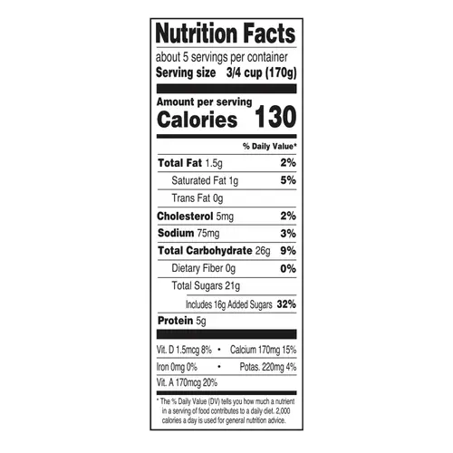 Great Value Original Vanilla Lowfat Yogurt, 32 oz thumbnail 3