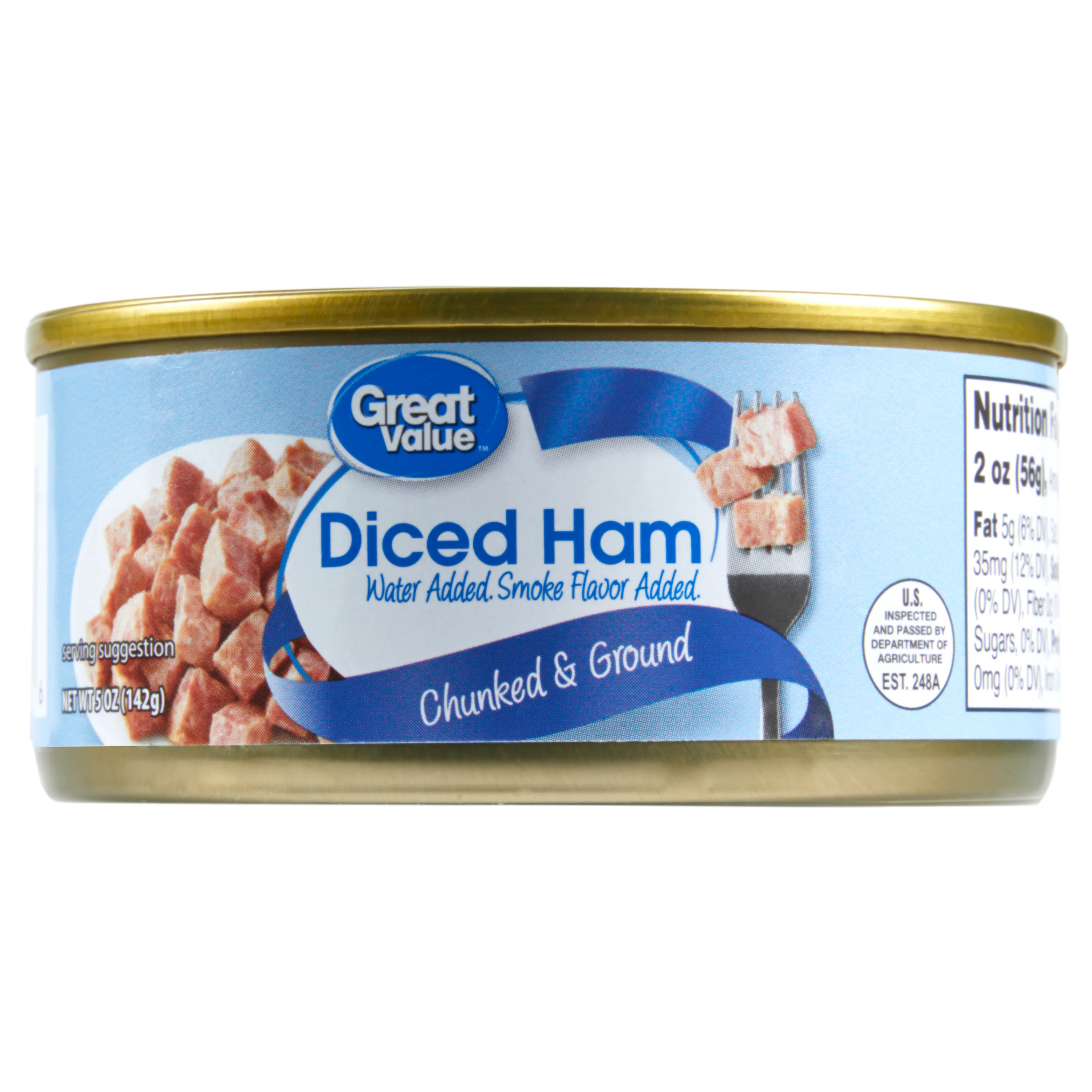 Great Value Diced Ham, 5 oz Can