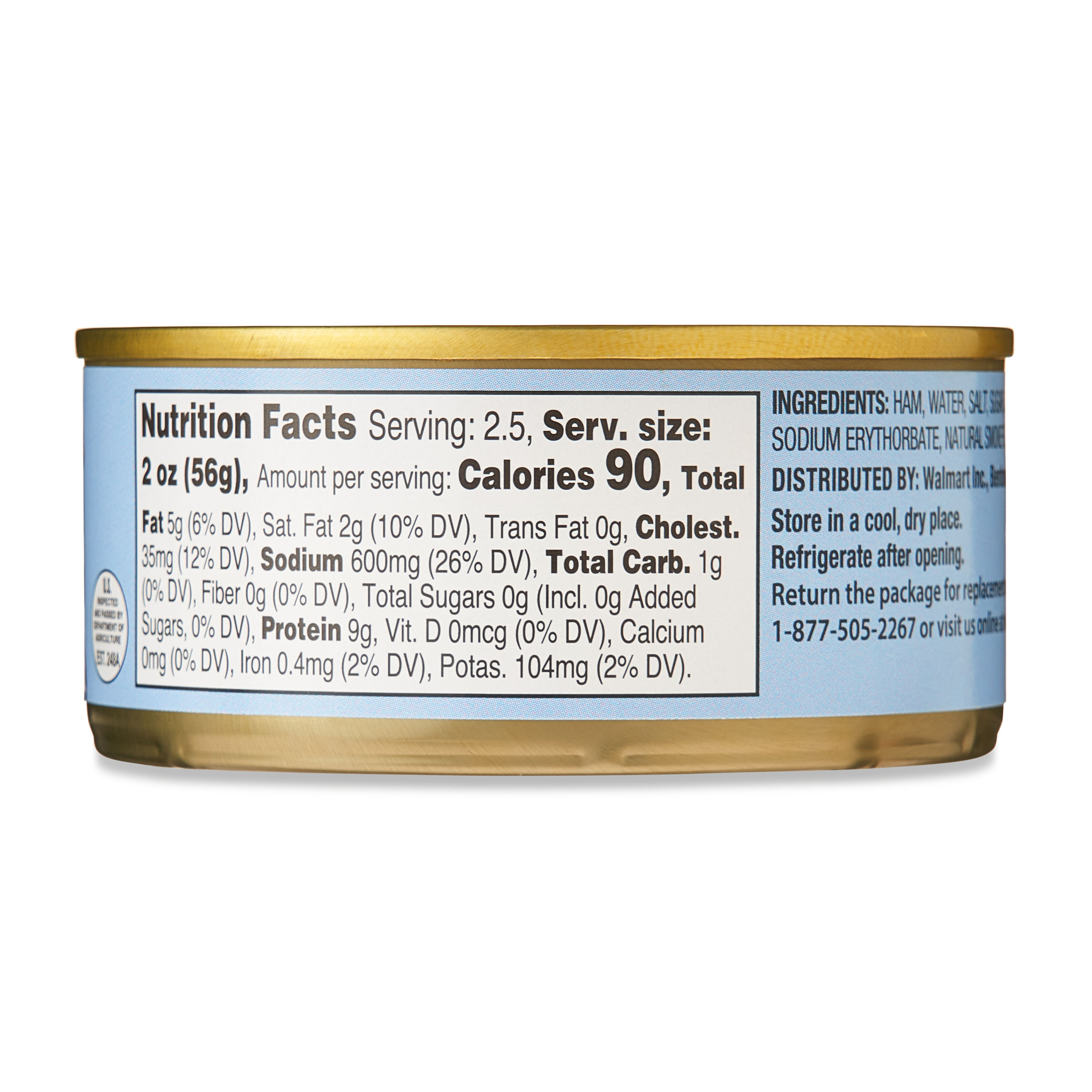 Great Value Diced Ham, 5 oz Can thumbnail 3