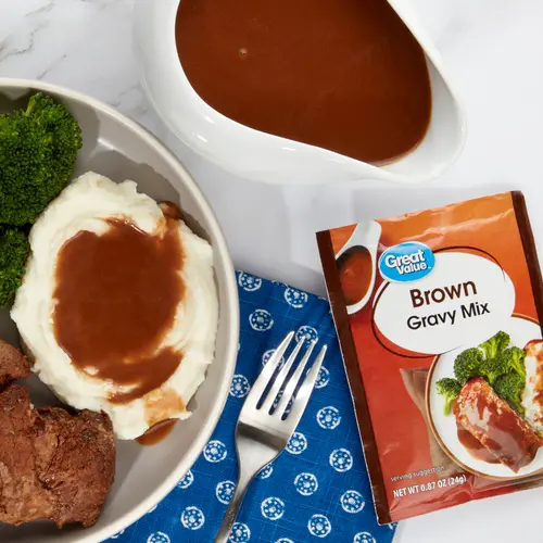 Great Value Brown Gravy Mix, 0.87 oz thumbnail 2